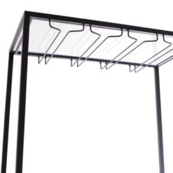 Black Wood Modern Standing Wine Rack - 24 X 14 X 67 - 24 X 14 X 67 - Black -Elegance Barware cfb799bf 2d84 4dcf 806c 41a68284655a