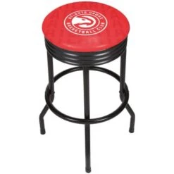 NBA Black Ribbed Bar Stool - City - Los Angeles Lakers
