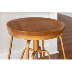 Wallace Adjustable Stool Matte Gold -Elegance Barware d075c79e fd0f 4861 aa53 79ba6b34099c