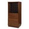 Wooden Wine Cabinet With 3 Drawers - Walnut -Elegance Barware d15b3ee3 e90f 452e 8da1 0fae2f9dca29