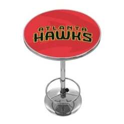 NBA Chrome Pub Table - Fade - 31"H - Brooklyn Nets -Elegance Barware d2e8ff17 cdd4 425f 9630 8883c4f1099d