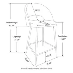 Glitzhome Set Of 2 41"H Modern Tapered Leg High Bar Stools - Brown -Elegance Barware d64772b4 e7ff 4421 8682 e867a2b26df9