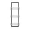 Grey Metal Modern Wall Shelf, 32" X 12" X 8" - Grey -Elegance Barware d95a84b7 997a 40a0 bd80 53f7cf0c7082