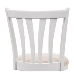 Hillsdale Furniture Savana Wood Upholstered Swivel Stool - White With Cream - Bar Height - 29-32 In. -Elegance Barware d974b81c e9ea 4485 b01d db4ff4f4cc5f