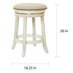 OSP Home Furnishings Metro Backless Swivel Stool (Set Of 2) - Burnt Brown -Elegance Barware d97a3209 edf2 4cf1 8c6f 1deb6abeeef4