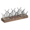 Brown Iron Industrial Wine Rack 10 X 26 X 7 - 26 X 7 X 10 - Brown -Elegance Barware da458eb6 d6e1 4d2f 9039 bb7ce1e42f1f