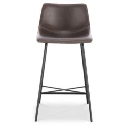 Poly And Bark Paxton 24" Counter Stool (Set Of 2) - Brown -Elegance Barware da67dd2f 0f38 4510 bfe2 9561f5f193a6
