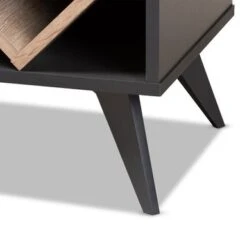 Mid-Century Wine Cabinet By Baxton Studio - White -Elegance Barware db14b558 0f0e 4f69 83cb 94353883eba3