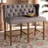 Carson Carrington Badstusund Upholstered Button Tufted Bar Stool Bench - Grey -Elegance Barware dbca7006 90d2 46a8 8ec4 0954afa9a1c3