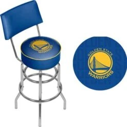 NBA Swivel Bar Stool With Back - City - 20" X 20" X 41.75" - Denver Nuggets -Elegance Barware ddc4e14e ab5a 41d5 b143 22c62e98f592