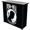 POW Metal 2 Shelf Portable Bar Table W/ Carrying Case - Portable Bar -Elegance Barware de0b39f7 a0d6 4e05 ae95 dab1d5e27593