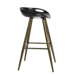 Homy Casa 27.6'' Silver Orchid Melies Fixed Counter & Bar Stool (Set Of 2) - Black/Bronze -Elegance Barware df50703d 2cbc 4657 865e 165d37c5f1a2