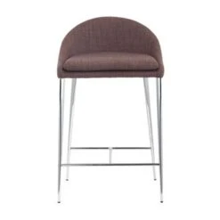 Strick & Bolton Libby Fabric And Chromed Steel Counter Chair (Set Of 2) - Green -Elegance Barware df5da1d7 4ec9 4451 8efd c6d2b6fc6fd9