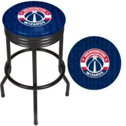 NBA Black Ribbed Bar Stool - City - Pheonix Suns -Elegance Barware e015f6e2 ed69 423a 93f5 8b30c29f6829
