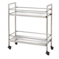 Simple Living Manhattan Bar Cart - Antique Pewter -Elegance Barware e1aa4312 f616 4399 a5b3 438958cb955d