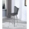 Somette Nana Swivel Counter Stool With Design Back - Grey -Elegance Barware e1b012e4 8afc 4905 a46c 362095e51367