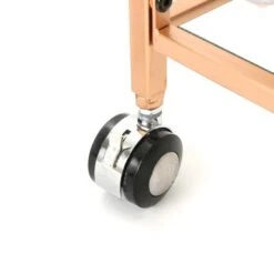 Ambrose Industrial Glass Bar Cart With Shelves By Christopher Knight Home - Iron/Glass - Gold -Elegance Barware e5fb247c a649 45fd 9942 2862482192e9