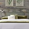 Liberty Vintage Series Distressed Queen Metal Headboard - Green -Elegance Barware e65c4e0b b6d4 4bfb a333 4f25b60c15d7