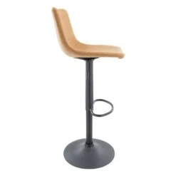 LeisureMod Tilbury Modern Adjustable Bar Stool With 360-Degree Swivel - 32.2 - Olive Green -Elegance Barware e77c5023 bc27 4ace b3ca 36f9022474b2