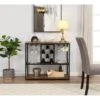 Industrial Bar Cart Kitchen Bar Cart For Home With Wheels 3 -Tier Storage Shelves - Metal -Elegance Barware e91a8141 2ef9 4cfe 8a12 13895e2d569c