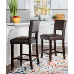 Odessa Counter Stool Brown -Elegance Barware e93a120f 0d4e 42e9 b1dc 4731d386166d