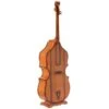 Vintiquewise 6.5 Feet Tall Violin, 3 Shelf Large Violin Shaped Cabinet With Door - Brown -Elegance Barware e9822128 3beb 4002 9de4 ea55984a82ea