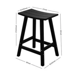 Laguna 24" All-Weather Resistant Outdoor Patio Bar Stool - Orange -Elegance Barware e9b13ee9 6ce4 4d54 9572 825efdf4d6f9