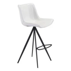 Bison Ridge Bar Chair (Set Of 2) White & Black - N/A - White/Black -Elegance Barware e9ef02f6 adb5 4678 99a0 fd497fff5b68