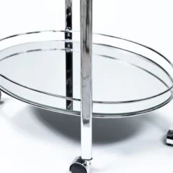 DH BASIC Modern Chrome Bar Cart By Denhour - Chrome -Elegance Barware ea2d686d e490 49dc 8c32 c3ae575740ec