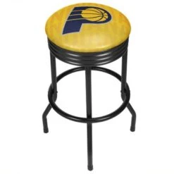 NBA Black Ribbed Bar Stool - City - Los Angeles Lakers -Elegance Barware ea49e4b1 0e96 4c4d ad0c 7542168f3563