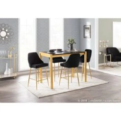 Silver Orchid Pugo Glam Bar Cart With Wheels - Metal/Glass - White/Gold -Elegance Barware ea596e4d 3861 4ea0 8f72 3b7c3495adca