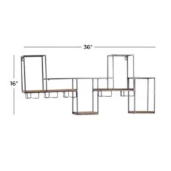 Black Iron Contemporary Wine Rack 16 X 36 X 6 - 36 X 6 X 16 - 36 X 6 X 16 - Black -Elegance Barware eae0c8d7 f060 4f65 9c9f c1cc939832a1