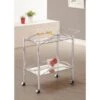 Coaster Furniture Shadix Chrome And Clear 2-tier Serving Cart - Chrome - Metal/Glass -Elegance Barware eae90f3d 8ece 4fa0 8efe 19071da1617f