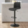 Wyatt Adjustable Height Swivel Stool - 17"d X 17"w X 42.13"h - Single - Distressed Black - Bar Height -Elegance Barware eaf7d2b1 0f67 4ad9 bcfa 3f0135773535