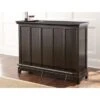 Garrison Black Home Bar With Foot Rail By Greyson Living - Black - Counter Height