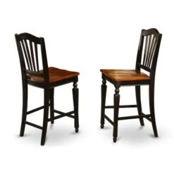 9-pieces Square Dining Room Pub Set -a Table And 8 Counter-height Chairs - Black And Cherry Finish (Seat's Type Options) - CHEL9-BLK-C -Elegance Barware eeffd90f b398 42fc 93e9 b7360ab42aa0