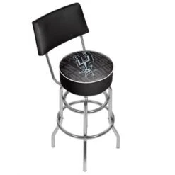 NBA Swivel Bar Stool With Back - City - 20" X 20" X 41.75" - Philadelphia 76ers -Elegance Barware efe1595a e6c8 47ad 8088 525dbb951b5f