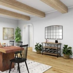 Brown Iron Industrial Wine Rack 31 X 48 X 17 - Brown -Elegance Barware f00c4b4c 2879 4b28 bdbe 589f8060a28d