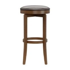 Hillsdale Furniture Brendan Wood Backless Swivel Stool, Brown Cherry - Brown Cherry - Counter Height -Elegance Barware f1950c36 ebd5 4820 98e5 826da3bf3141