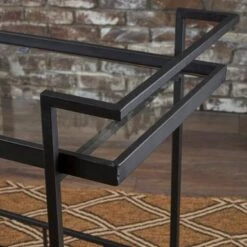 Ambrose Industrial Glass Bar Cart With Shelves By Christopher Knight Home - Iron/Glass - Gold -Elegance Barware f1edfea3 48cb 48c5 a175 901fd144e9ef