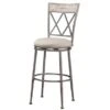 Hillsdale Furniture Milestone Indoor/Outdoor Swivel Counter Stool In Aged Pewter Finish - Single - Silver - Counter Height -Elegance Barware f224b576 c0ff 4c33 98bc a7e533408307