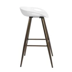 Homy Casa 27.6'' Silver Orchid Melies Fixed Counter & Bar Stool (Set Of 2) - Black/Bronze -Elegance Barware f3468c73 1377 4f23 bb16 6fb07a296036