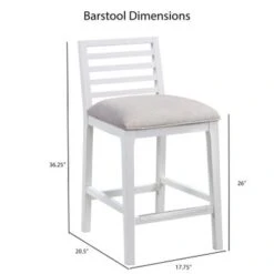 Sunnyvale Solid Wood Counter Stool By Greyson Living - Gray Fabric -Elegance Barware f5c240b2 9f3e 4618 905c fd382f3d0b7d