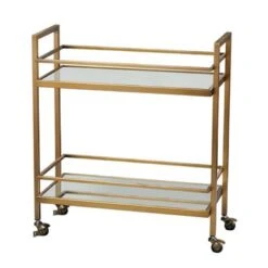 Simple Living Manhattan Bar Cart - Antique Pewter -Elegance Barware f65db2a7 256d 4885 a240 10ddc7915367