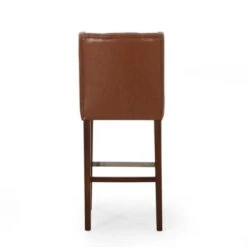 Bayliss Contemporary Wingback Barstools (Set Of 2) By Christopher Knight Home - Cognac Brown + Espresso -Elegance Barware f683f50d 6193 4a06 a03b f753d8efb81e