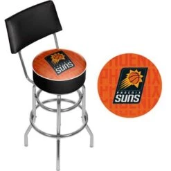 NBA Swivel Bar Stool With Back - City - 20" X 20" X 41.75" - Philadelphia 76ers -Elegance Barware f8b156ff d4db 48ea a14f 12abf15321b5