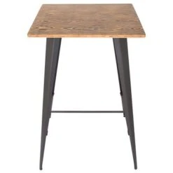 Carbon Loft Samira Industrial-Farmhouse Bar Table - N/A - Grey/Brown -Elegance Barware f930ec59 4b5a 4734 a692 6eec398c7466