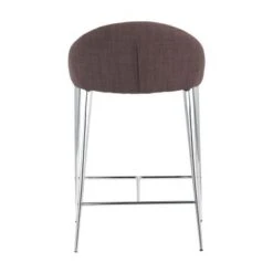 Strick & Bolton Libby Fabric And Chromed Steel Counter Chair (Set Of 2) - Green -Elegance Barware fa46e51f a289 4a2e b354 49360eafbd2d