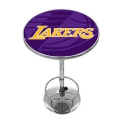 NBA Chrome Pub Table - Fade - 31"H - Detroit Pistons -Elegance Barware fab7dc35 72d1 4810 bd99 87cbdbb40e60
