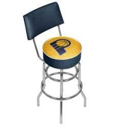 NBA Swivel Bar Stool With Back - City - 20" X 20" X 41.75" - Denver Nuggets -Elegance Barware faf23e96 013a 41ac af8d f1516de47ab5